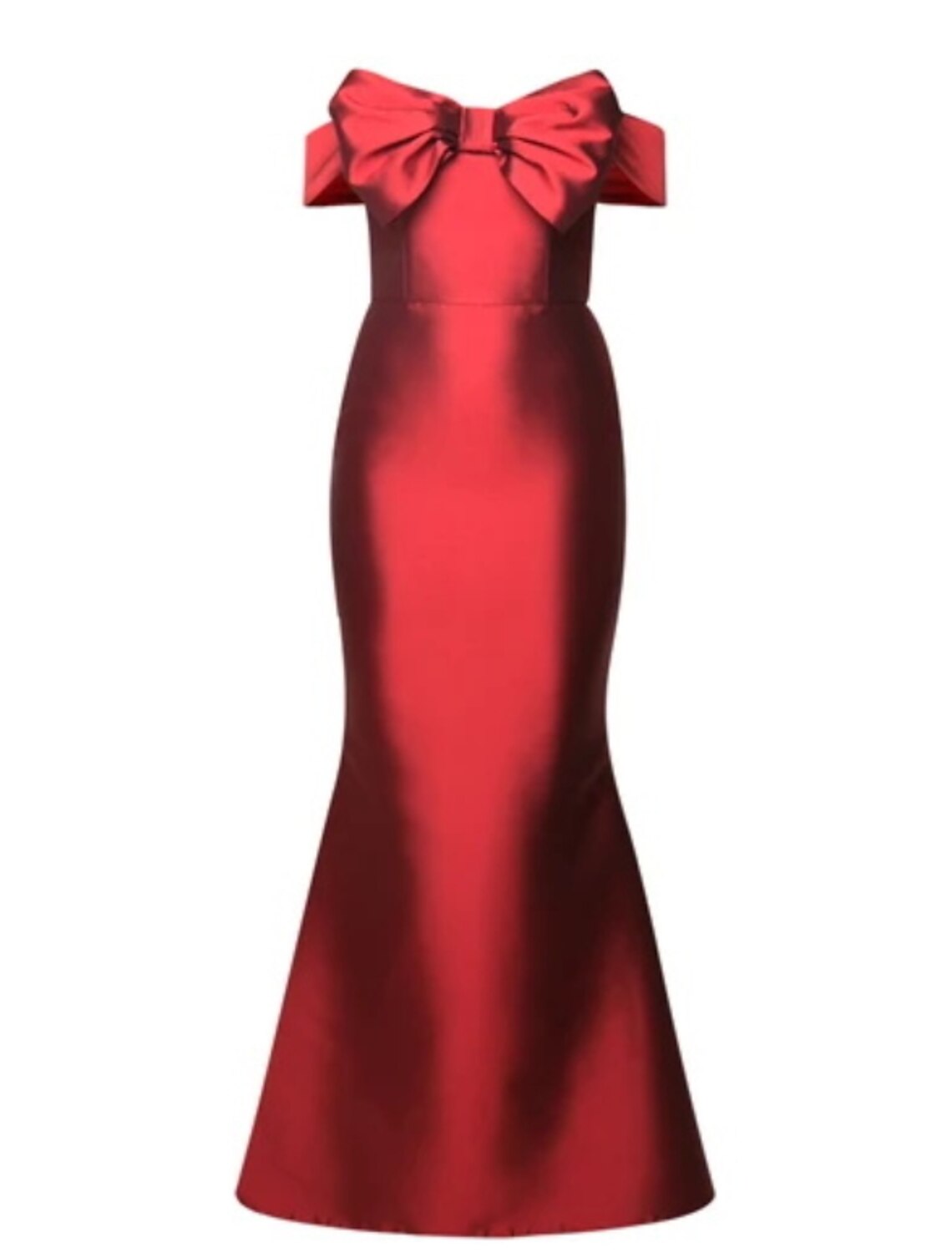 Meerjungfrau/Trompete Abendkleid Vintage Kleid Hochzeitsgast Bodenlang Ärmellos Trägerlos Satin mit glatter Schleife(n)